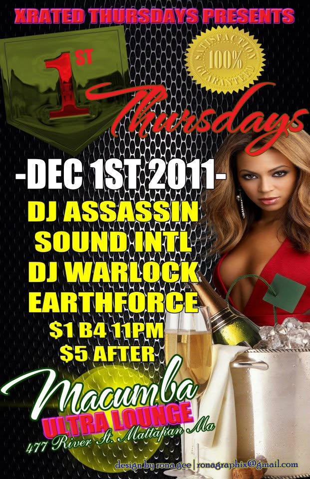 1ST THURSDAYS flyer