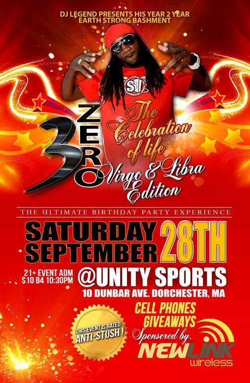 3 ZERO — THE CELEBRATION OF LIFE, VIRGO & LIBRA EDITION flyer