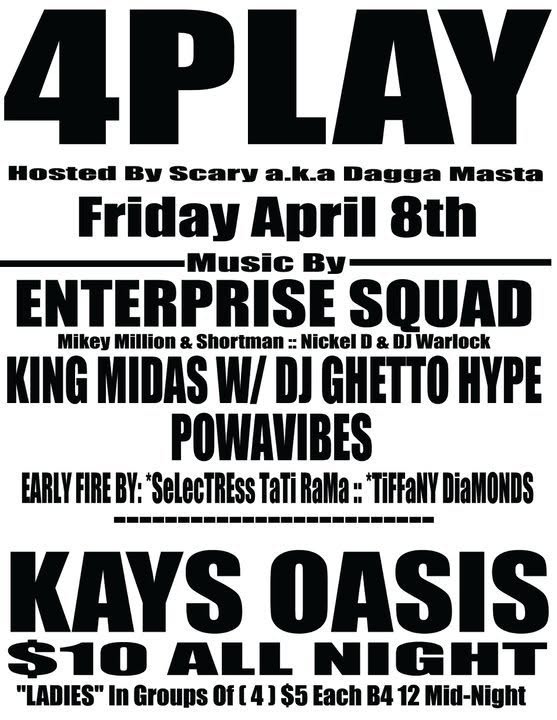 4PLAY — "SWEETS" HOT GYAL TRINI CREW BIRTHDAY BASH flyer