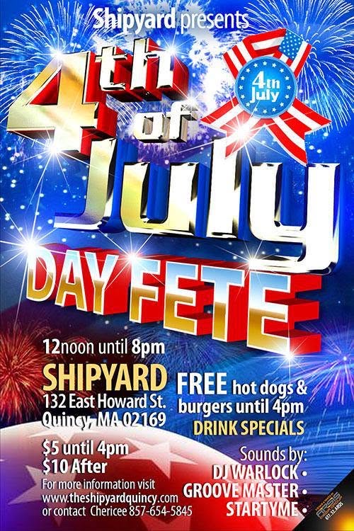 4TH OF JULY DAY FETE flyer