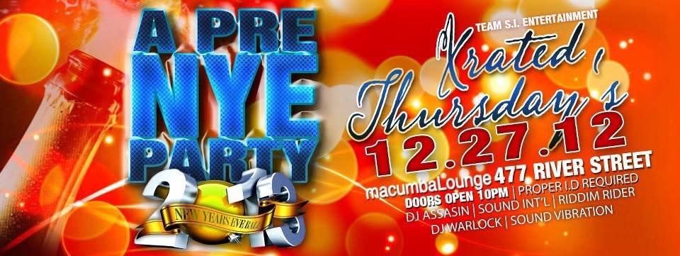 A PRE NYE PARTY flyer — Mattapan, MA