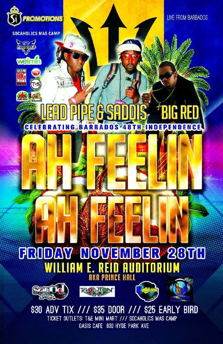 AH FEELIN AH FEELIN — LEAD PIPE & SADDIS, BIG RED flyer