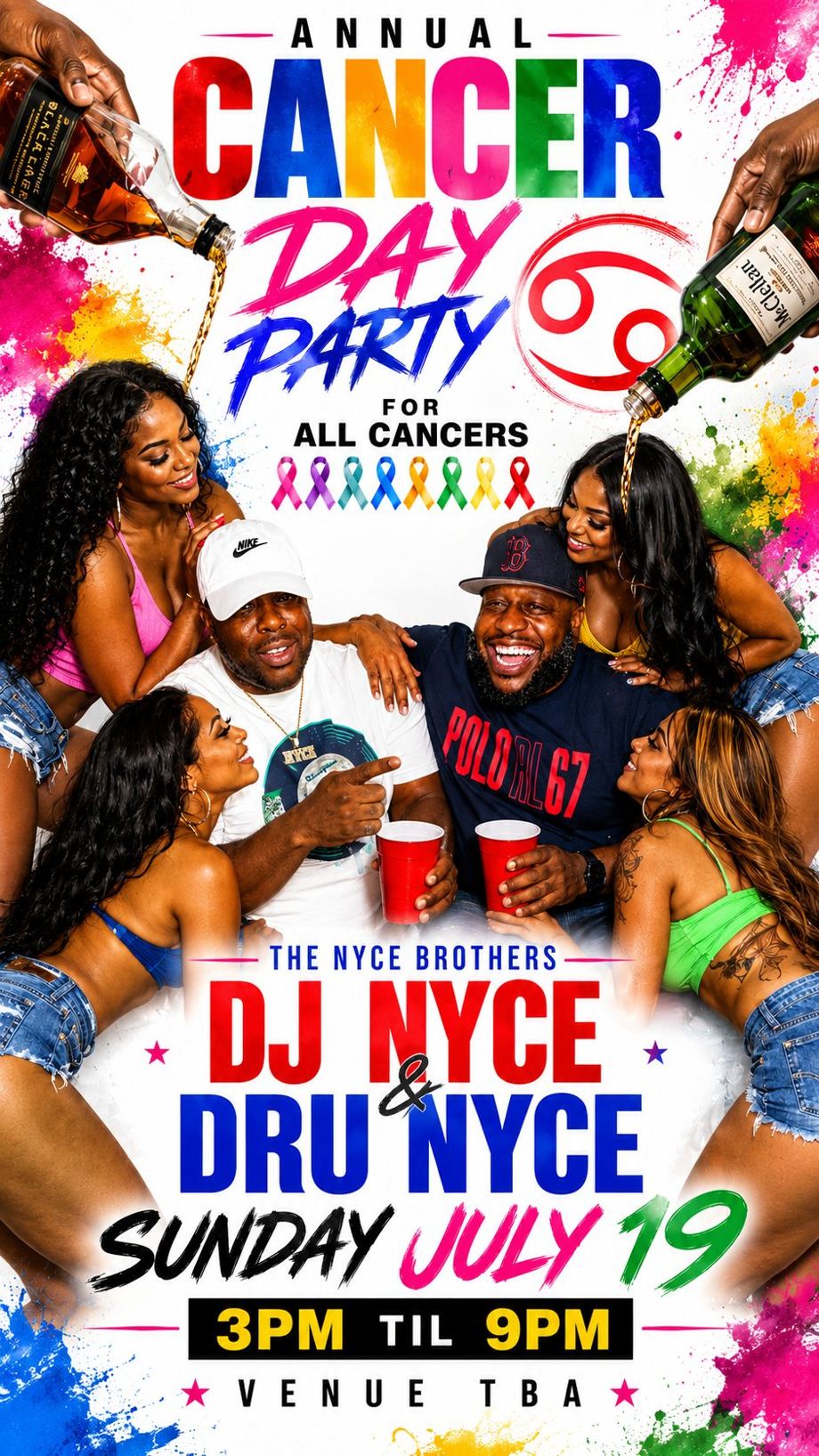 ANNUAL CANCER DAY PARTY flyer