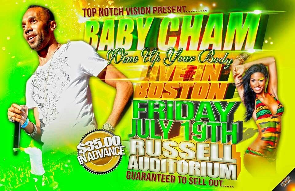 BABY CHAM LIVE IN CONCERT — WINE UP YOUR BODY flyer