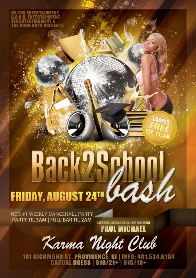 FIRE FRIDAYS — BACK2SCHOOL BASH flyer