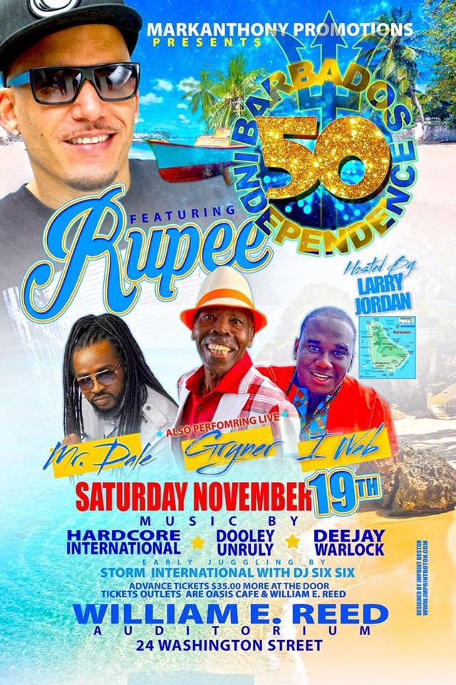 BARBADOS 50TH INDEPENDENCE — RUPEE flyer