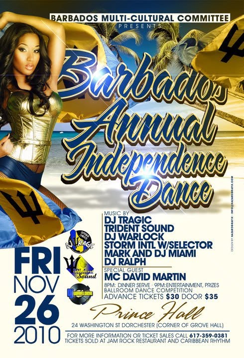 BARBADOS ANNUAL INDEPENDENCE DANCE flyer