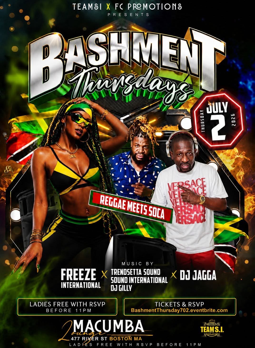 BASHMENT THURSDAYS flyer