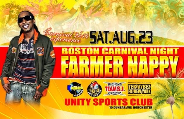 BIG PEOPLE PARTY — FARMER NAPPY, BOSTON CARNIVAL NIGHT flyer, back