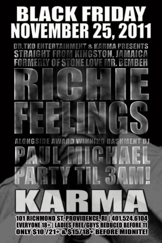 BLACK FRIDAY — FT. RICHIE FEELINGS flyer