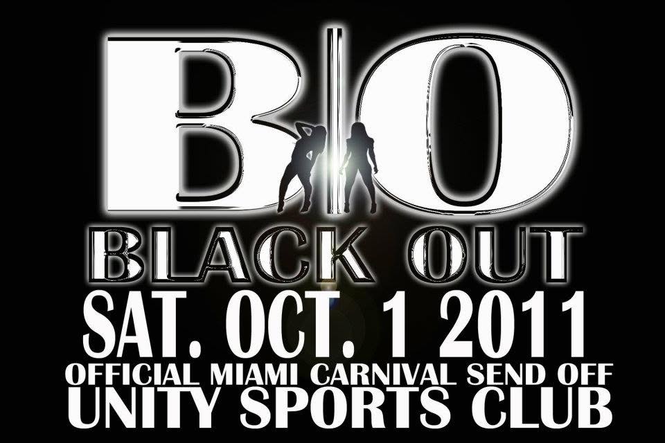 BLACK OUT — OFFICIAL MIAMI CARNIVAL SEND OFF flyer — Dorchester, MA