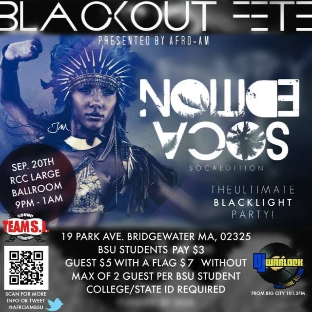 BLACKOUT FETE — SOCA EDITION, THE ULTIMATE BLACKLIGHT PARTY flyer