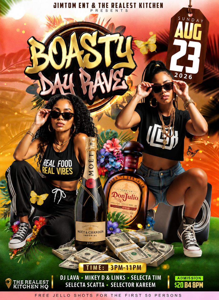 BOASTY DAY RAVE flyer