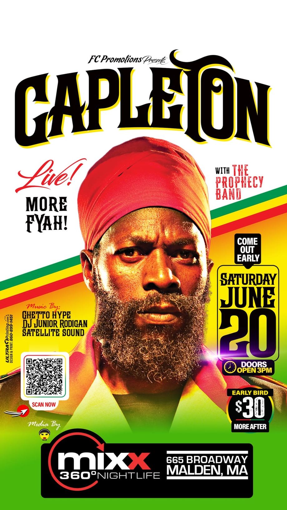 CAPLETON — MORE FYAH! flyer