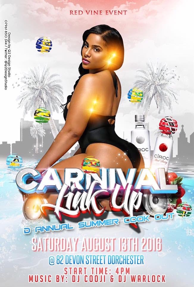 CARNIVAL LINK UP — D ANNUAL SUMMER COOK OUT flyer