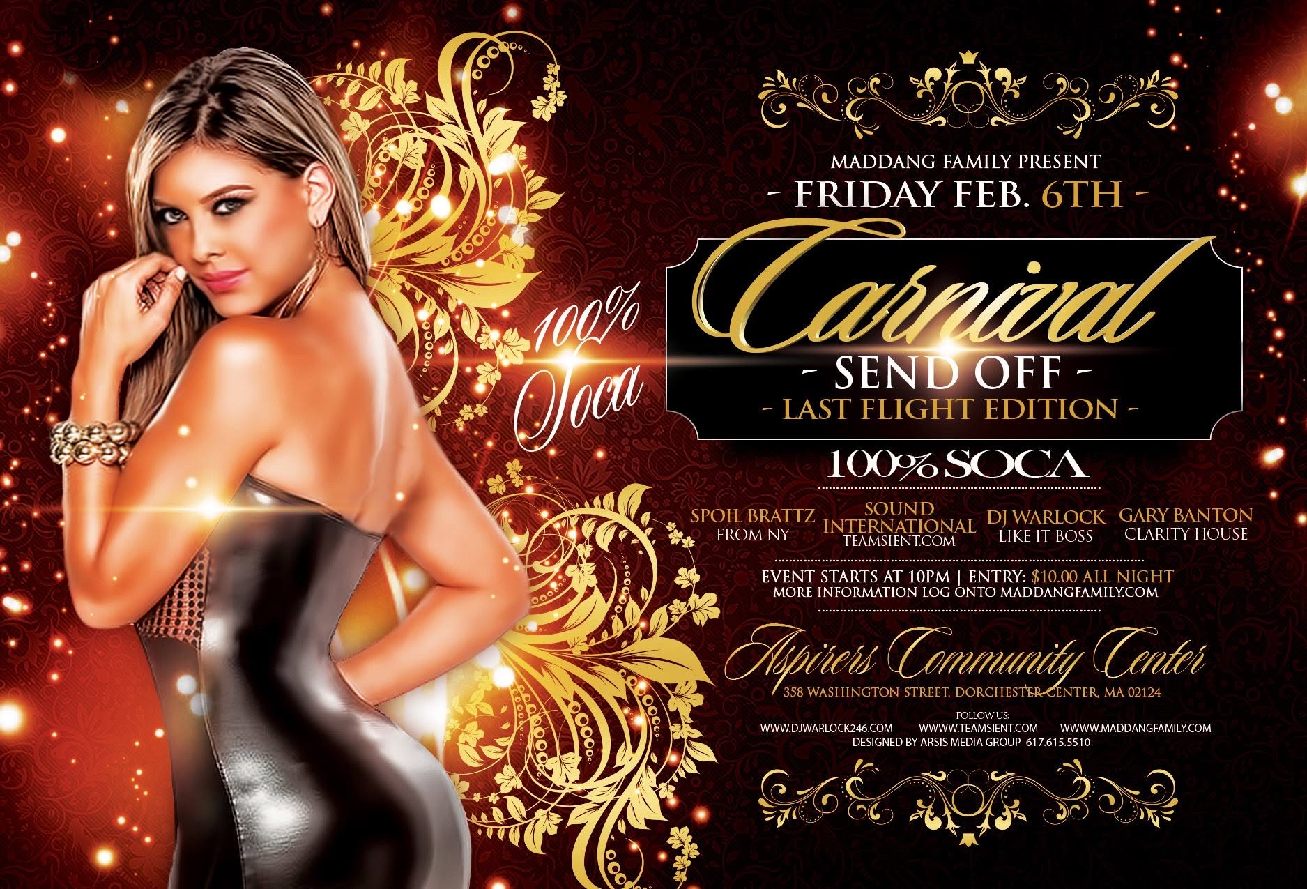 CARNIVAL SEND OFF — LAST FLIGHT EDITION flyer