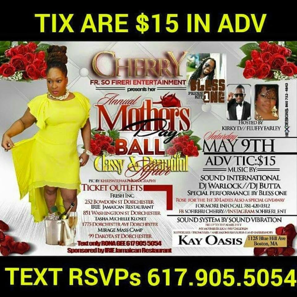 CHERRY'S ANNUAL MOTHER'S DAY BALL — CLASSY & BEAUTIFUL AFFAIR flyer
