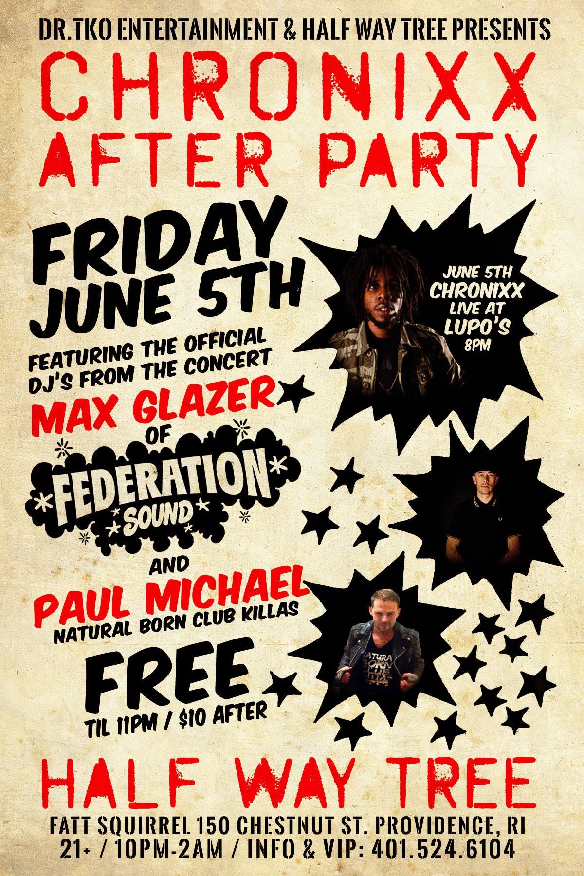 CHRONIXX AFTER PARTY flyer