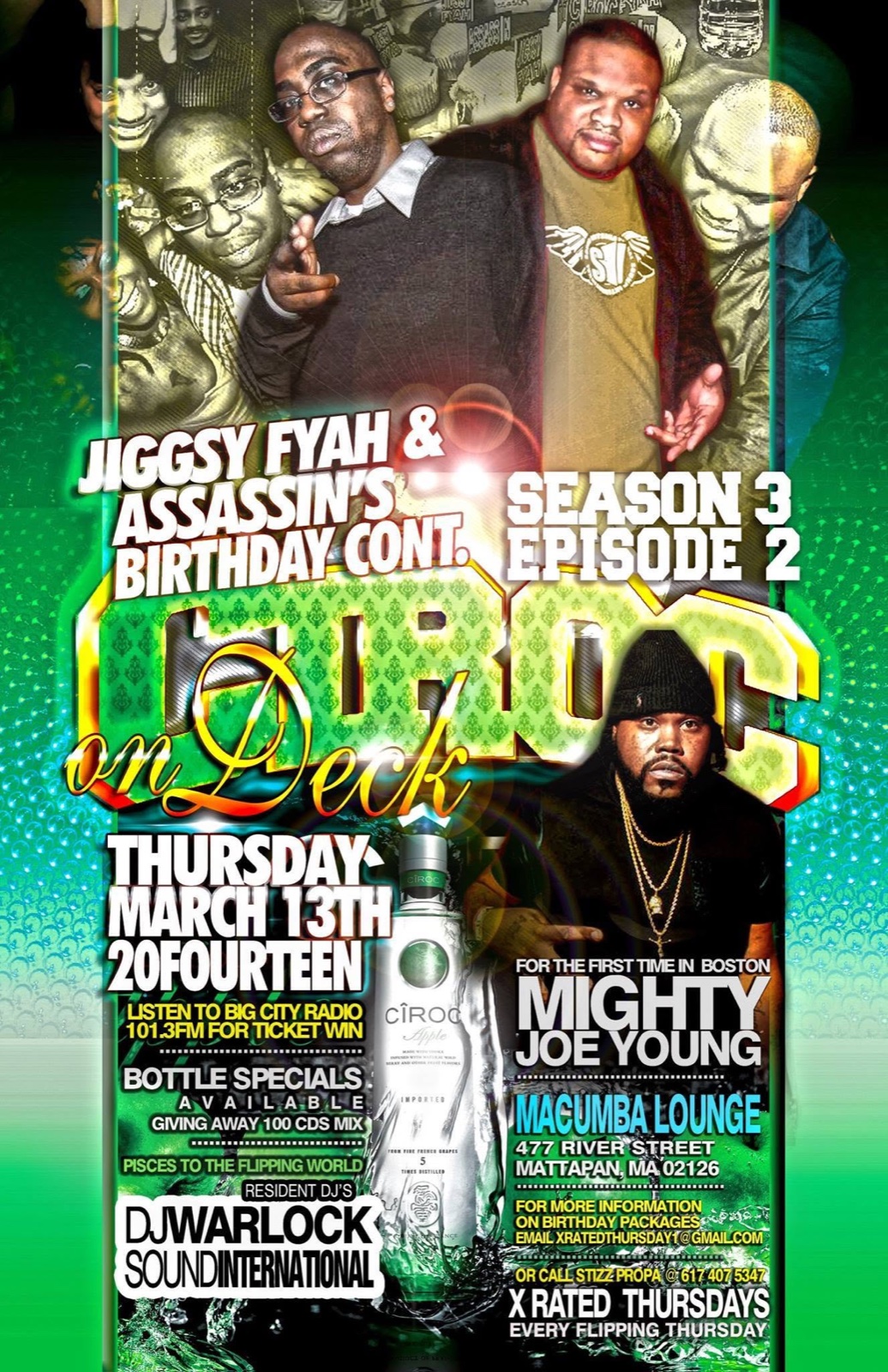 CIROC ON DECK SEASON 3 EPISODE 2 — MIGHTY JOE YOUNG flyer — Mattapan, MA