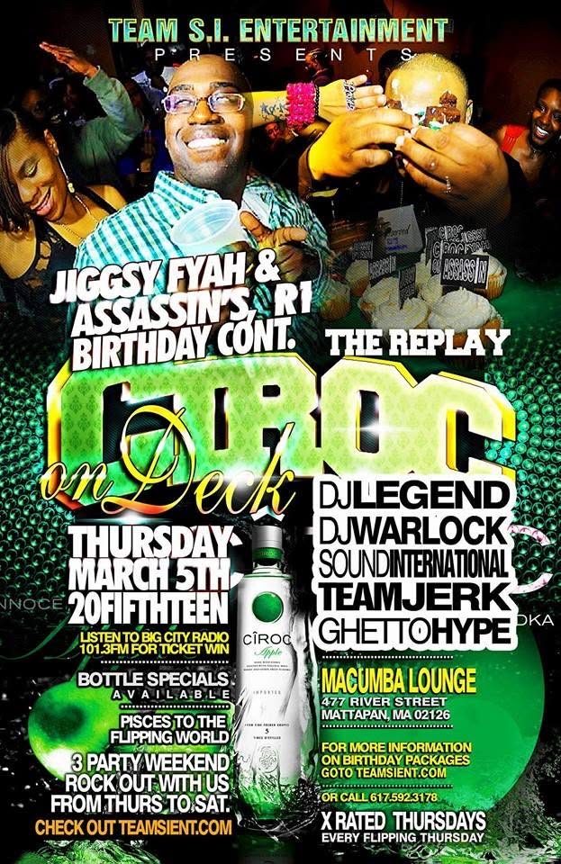 CIROC ON DECK — THE REPLAY flyer