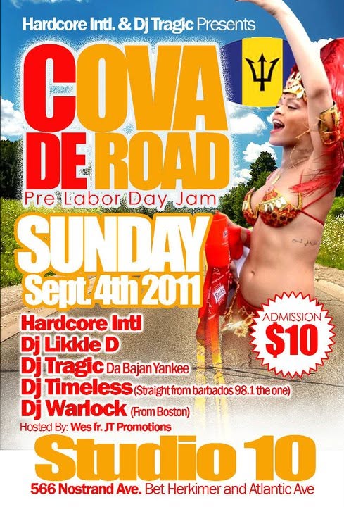 COVA DE ROAD — PRE LABOR DAY JAM flyer