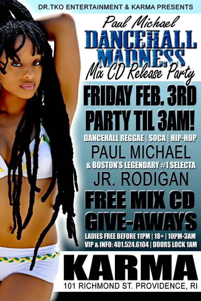 PAUL MICHAEL DANCEHALL MADNESS — MIX CD RELEASE PARTY flyer