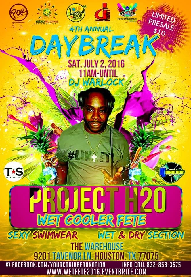 DAYBREAK 4TH ANNUAL — PROJECT H2O WET COOLER FETE flyer