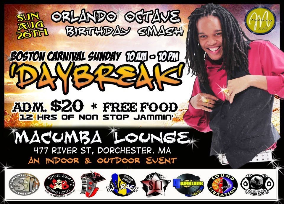 DAYBREAK — ORLANDO OCTAVE BIRTHDAY SMASH flyer — Mattapan, MA