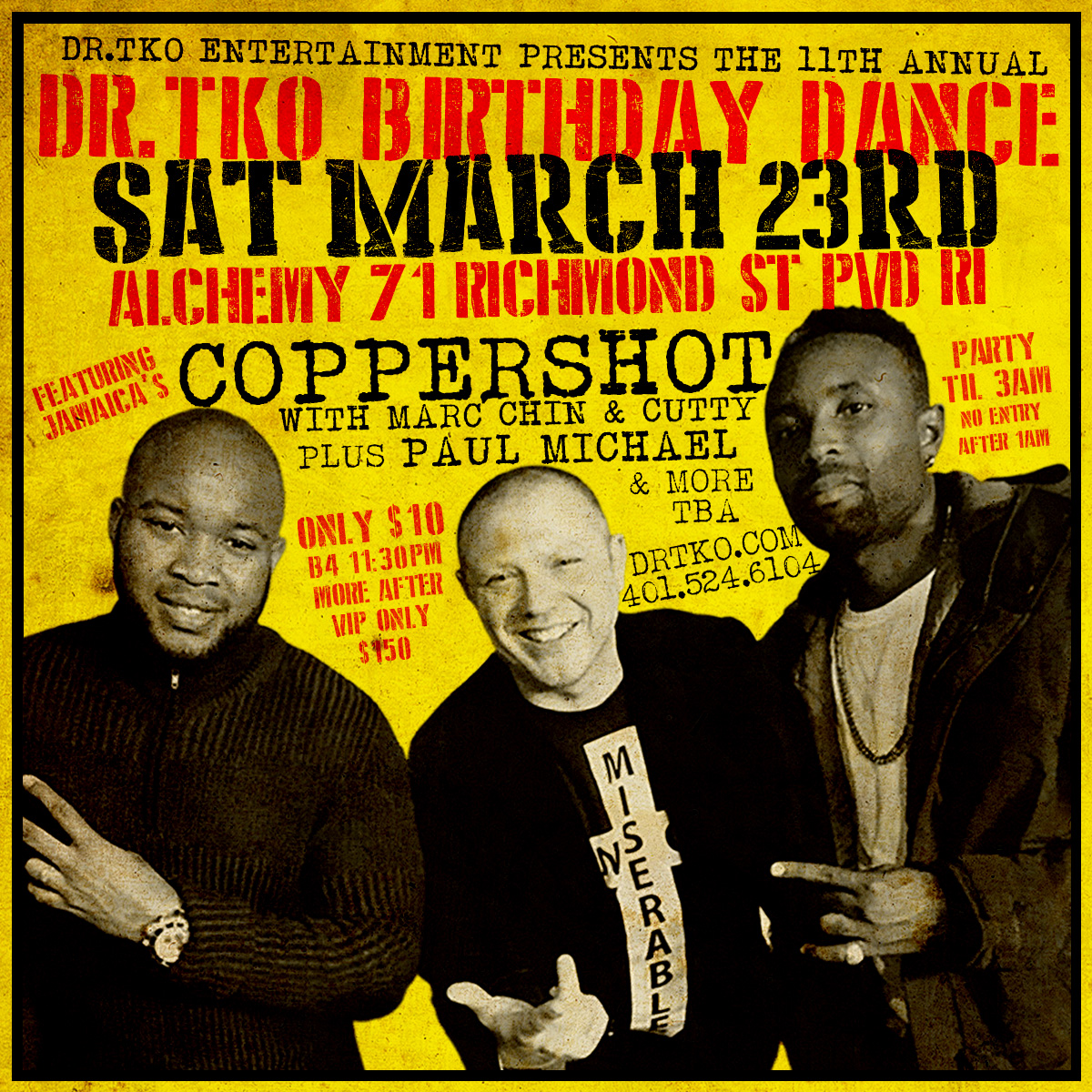 DR.TKO BIRTHDAY DANCE — 11TH ANNUAL flyer