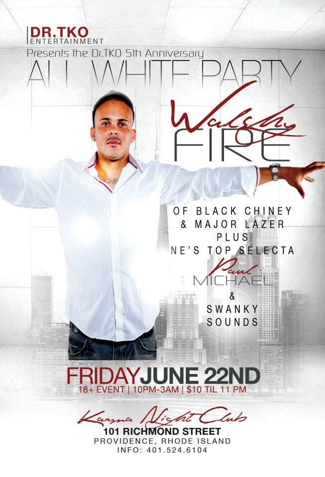 DR.TKO 5TH ANNIVERSARY — ALL WHITE PARTY flyer