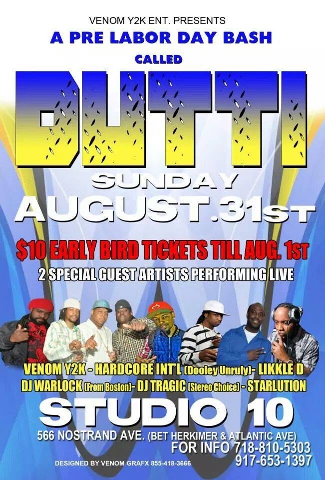 DUTTI — A PRE LABOR DAY BASH flyer
