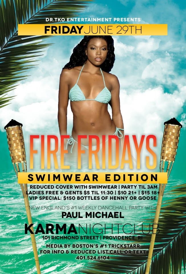 FIRE FRIDAYS — SWIMWEAR EDITION flyer