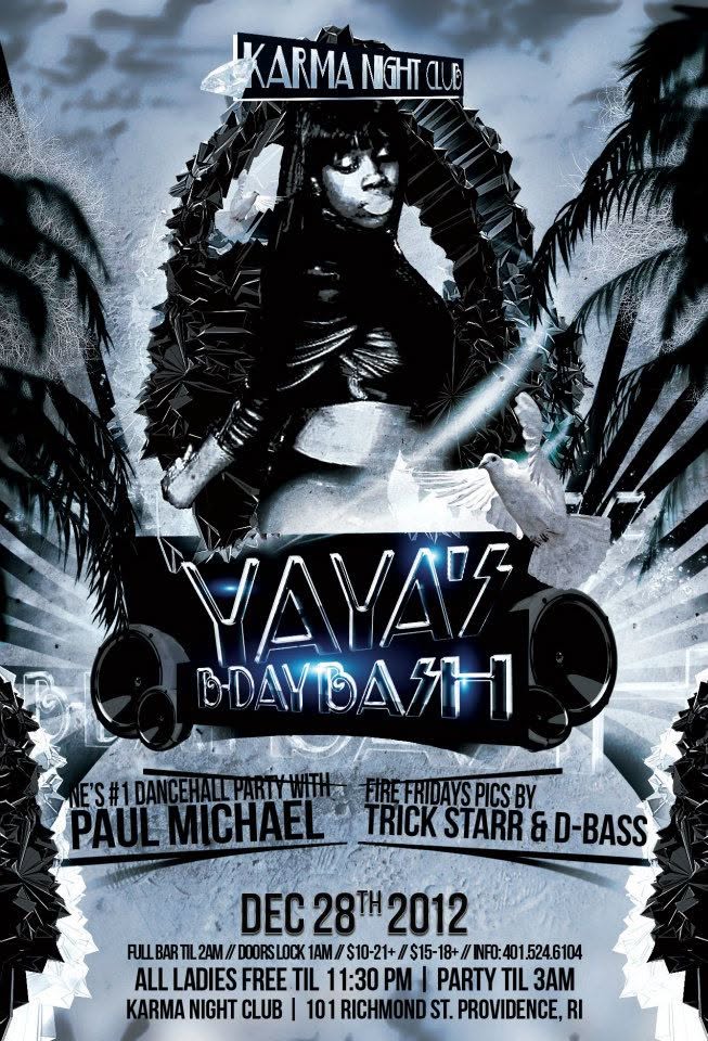 FIRE FRIDAYS — YAYA'S B-DAY BASH flyer