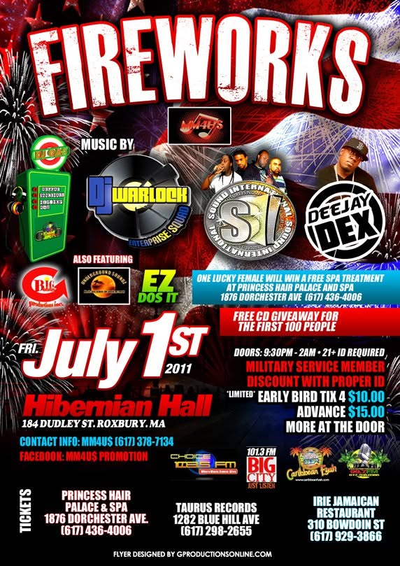 FIREWORKS flyer