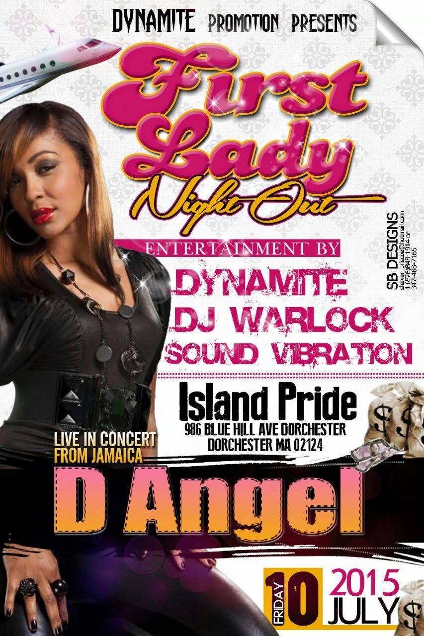 FIRST LADY NIGHT OUT — D ANGEL LIVE flyer