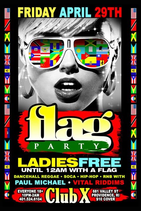 FLAG PARTY flyer — Providence, RI