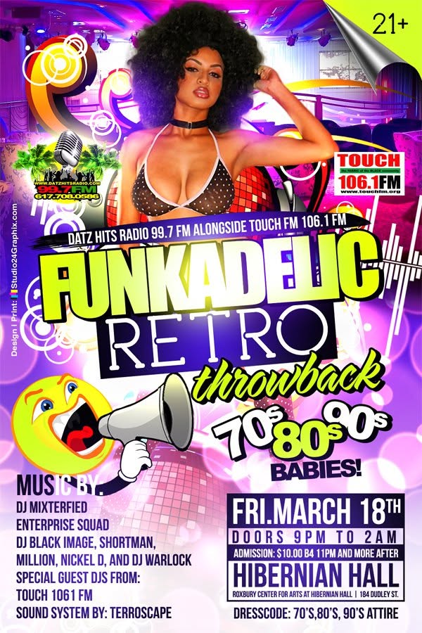 FUNKADELIC RETRO THROWBACK flyer
