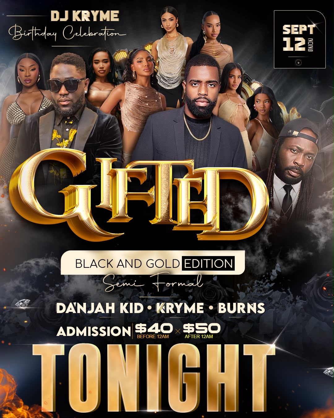 GIFTED — BLACK AND GOLD EDITION flyer