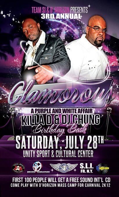 GLAMOROUS 3RD ANNUAL — A PURPLE & WHITE AFFAIR flyer
