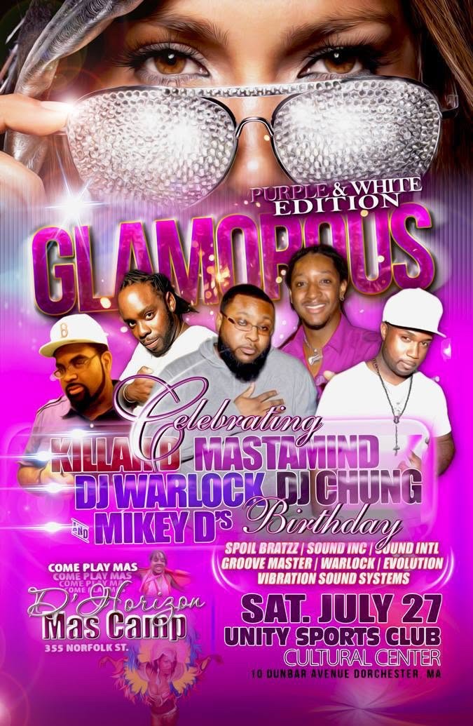 GLAMOROUS — THE PURPLE & WHITE EDITION flyer
