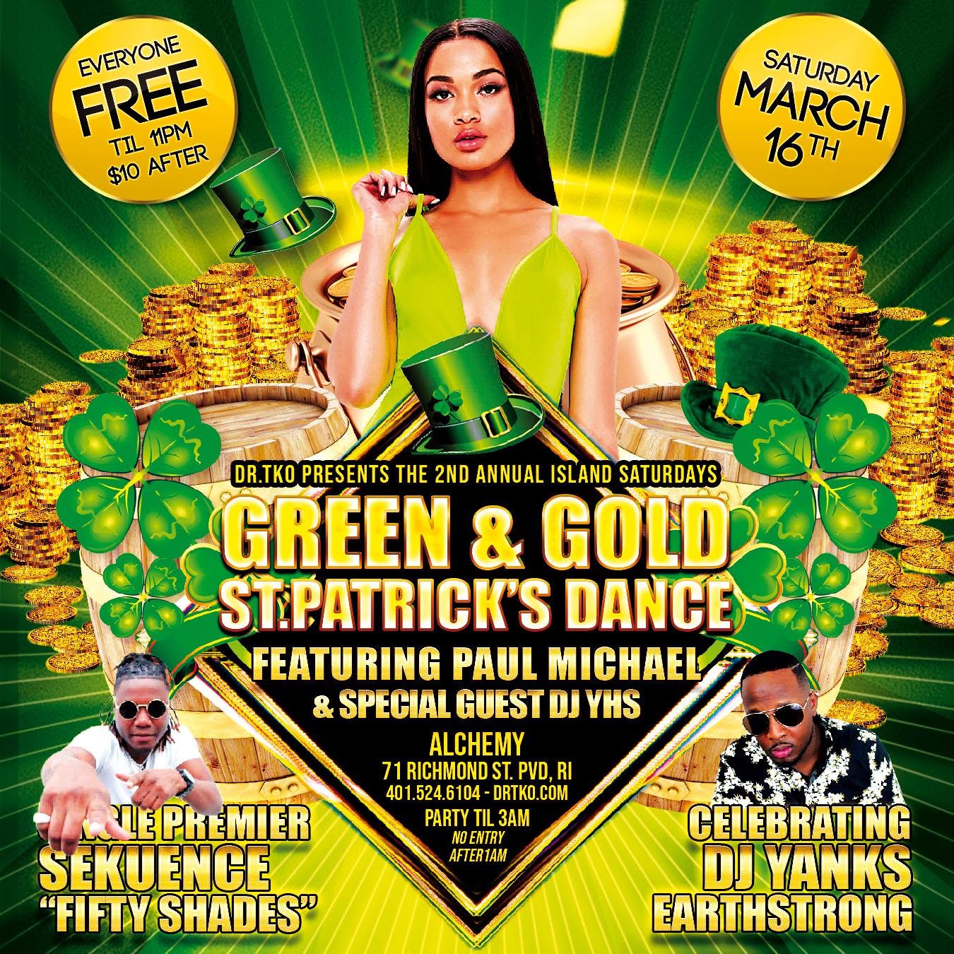 GREEN & GOLD ST.PATRICK'S DANCE — 2ND ANNUAL flyer