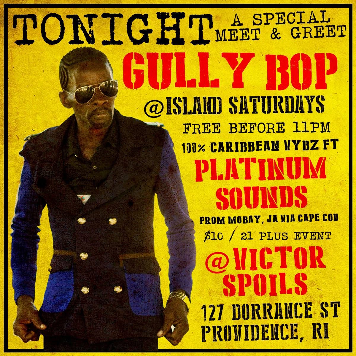 GULLY BOP — MEET & GREET flyer