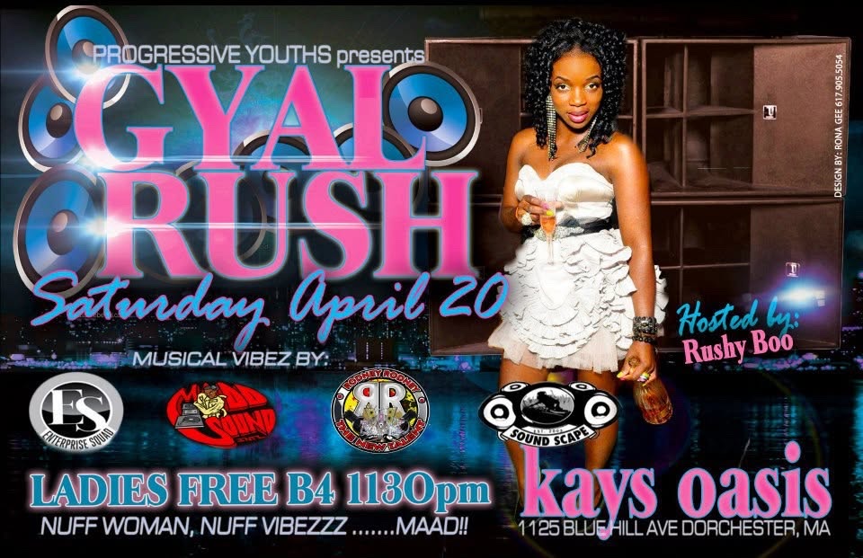 GYAL RUSH flyer, back