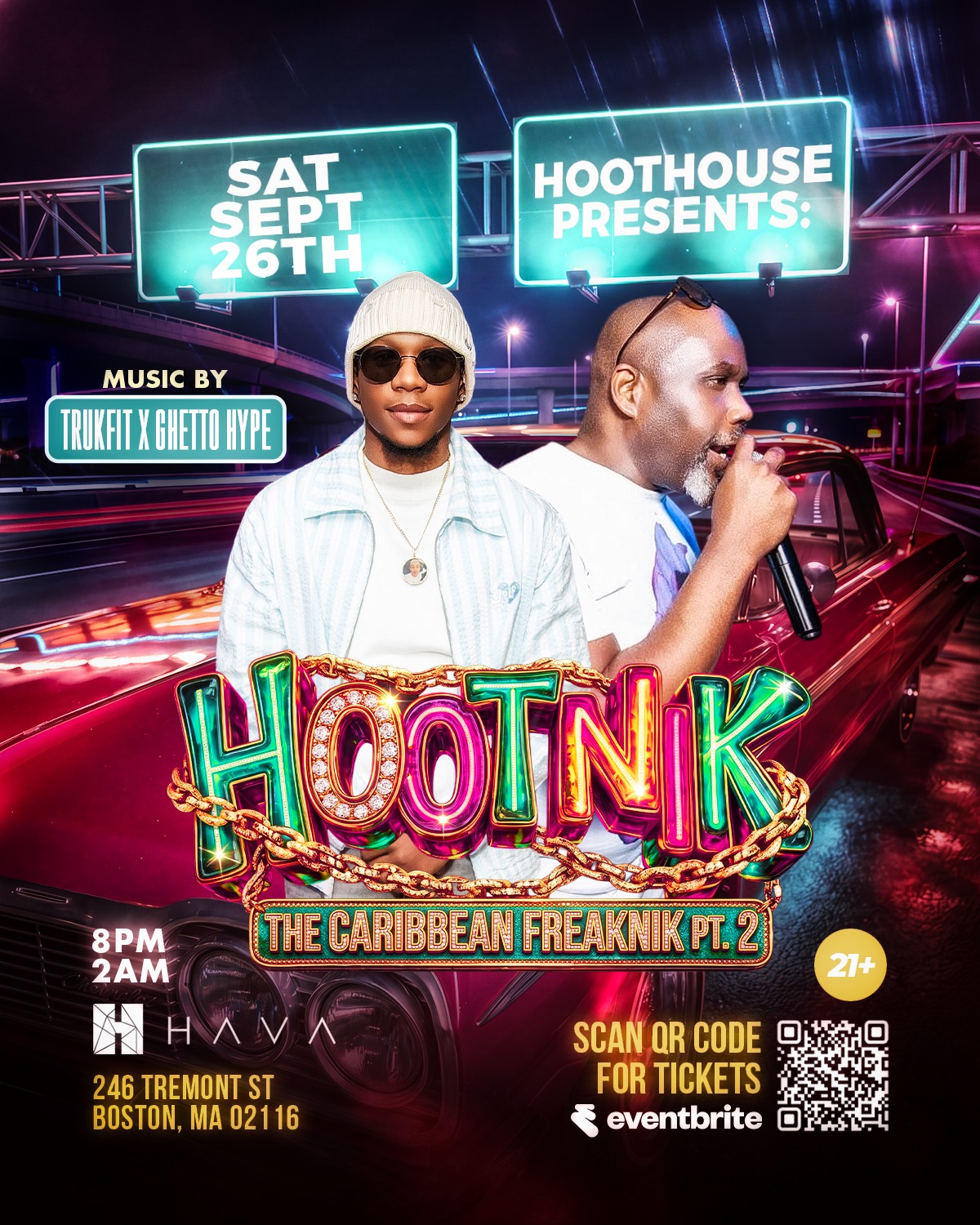 HOOTNIK — THE CARIBBEAN FREAKNIK PT. 2 flyer