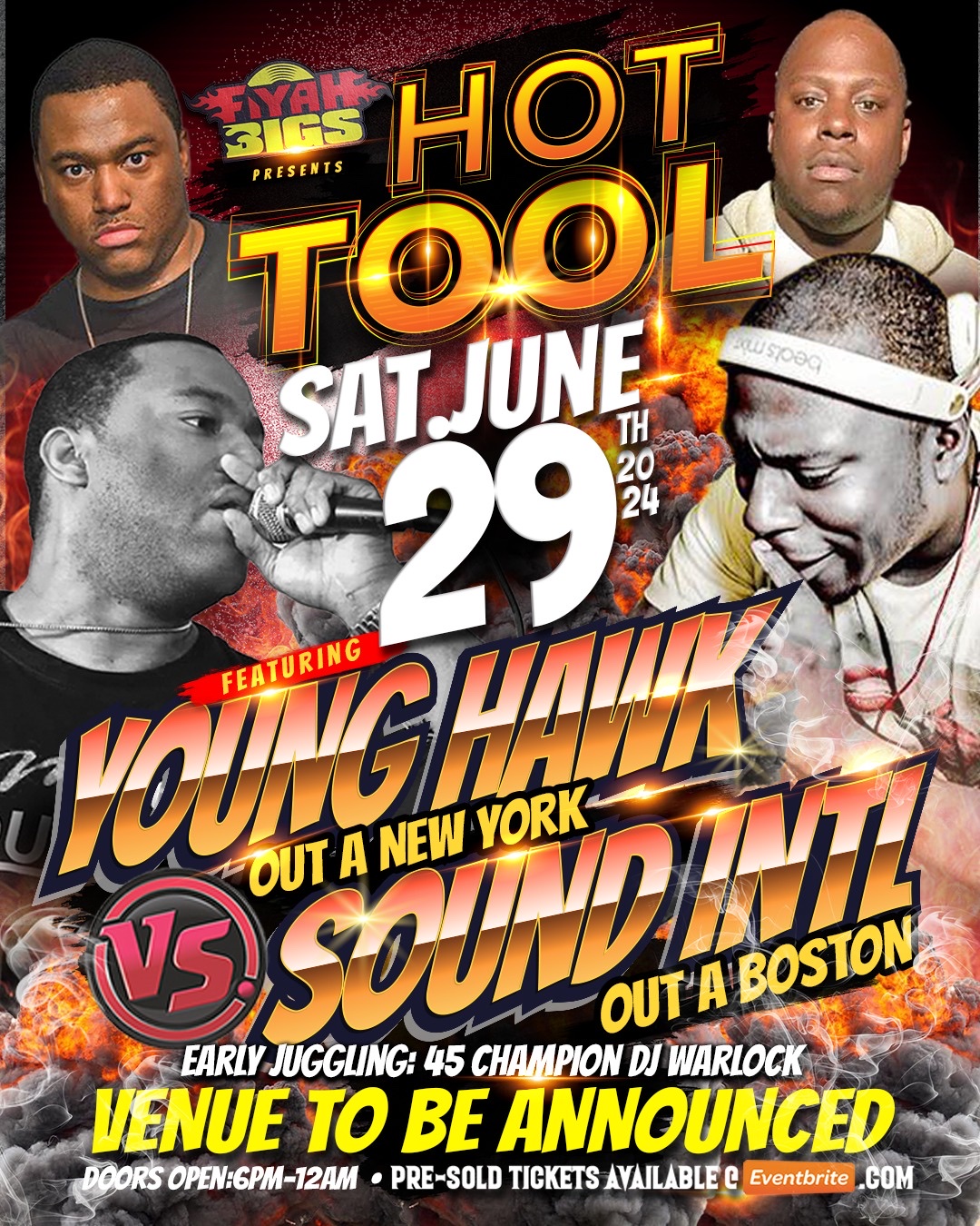 HOT TOOL — YOUNG HAWK VS SOUND INTERNATIONAL flyer