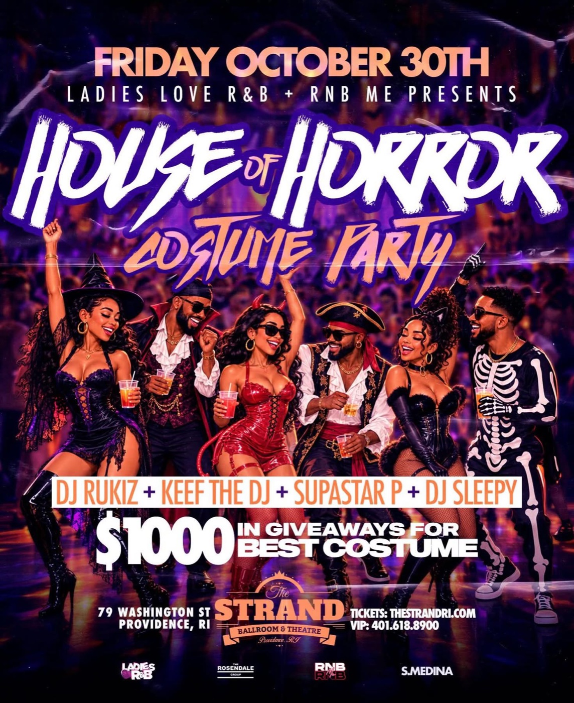 HOUSE OF HORROR — COSTUME PARTY flyer
