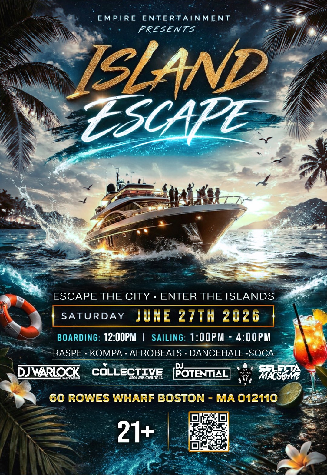 ISLAND ESCAPE flyer