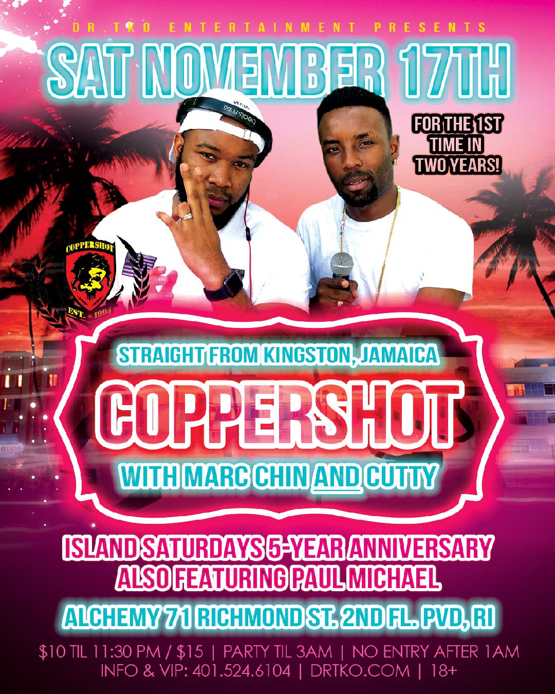 ISLAND SATURDAYS — 5-YEAR ANNIVERSARY flyer