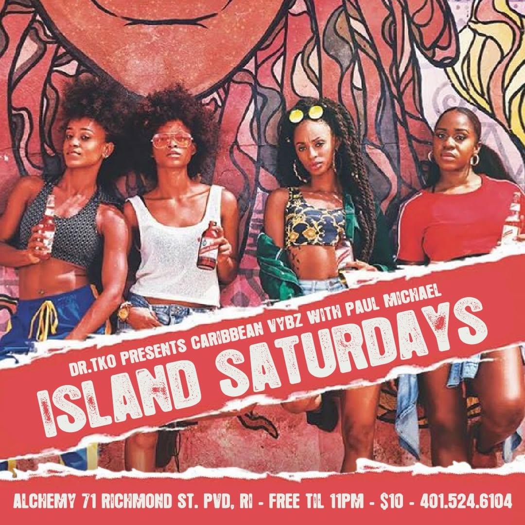 ISLAND SATURDAYS — CARIBBEAN VYBZ flyer — Providence, RI