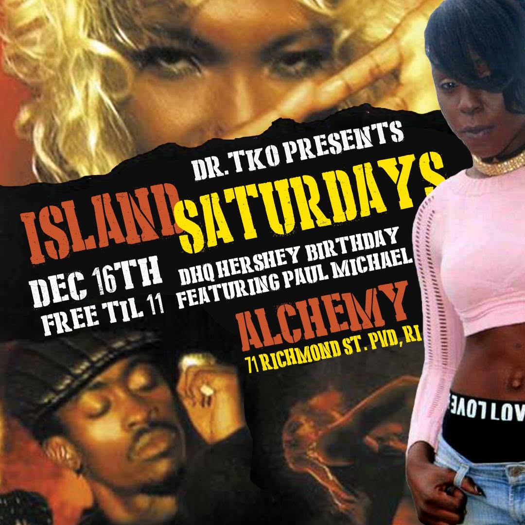ISLAND SATURDAYS — DHQ HERSHEY BIRTHDAY flyer